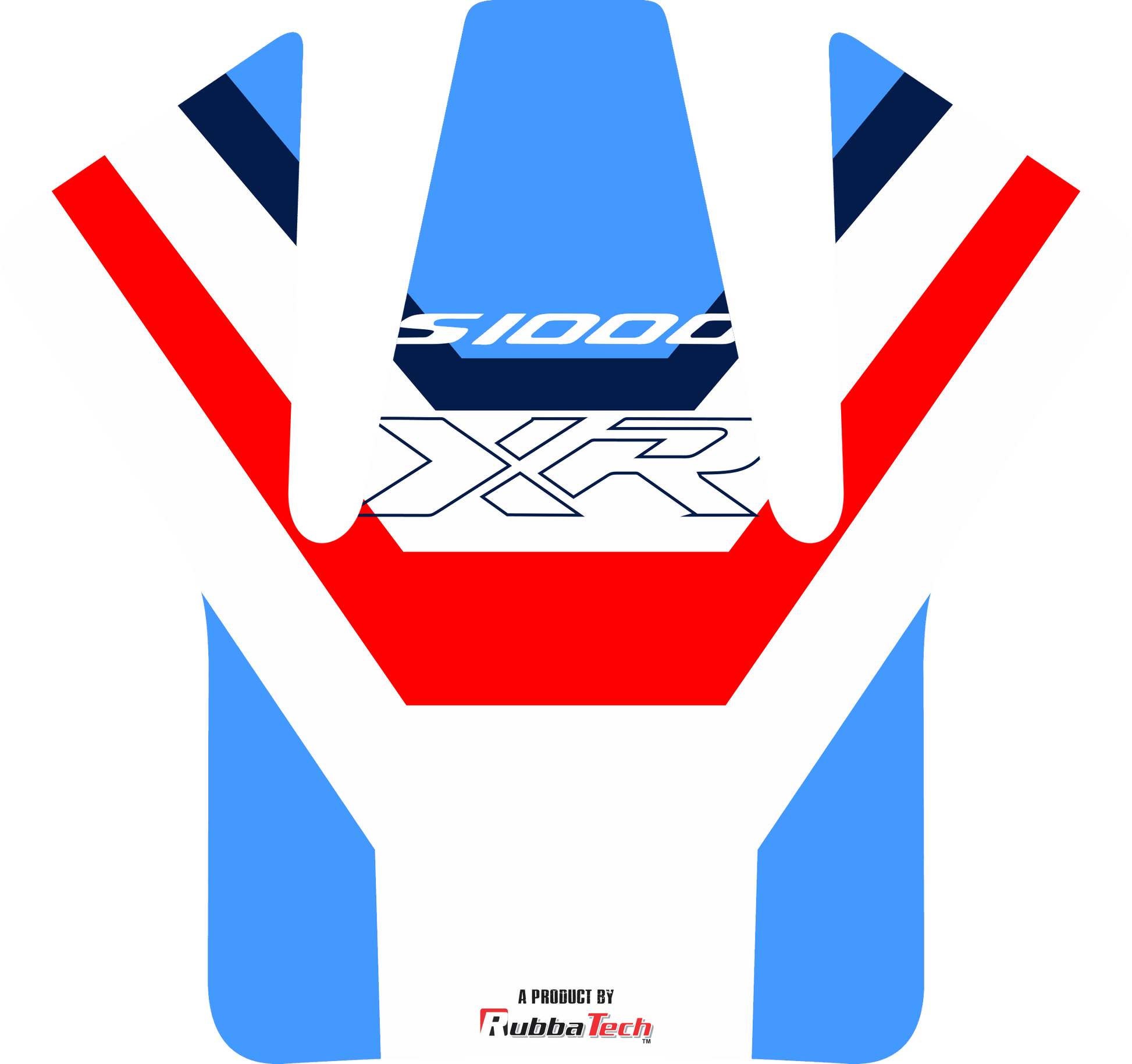 BMW s1000xr Motorcycle tank protector | Grippertech M | Tank Pad - Rubbatech RoadCarver 
